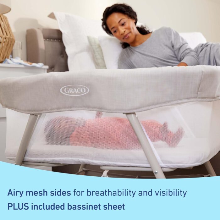 1747450706 graco dreammore bedside bassinet newborn bassinet travel bassinet portable bassinet for newborn babies to 6 months willow.jpg