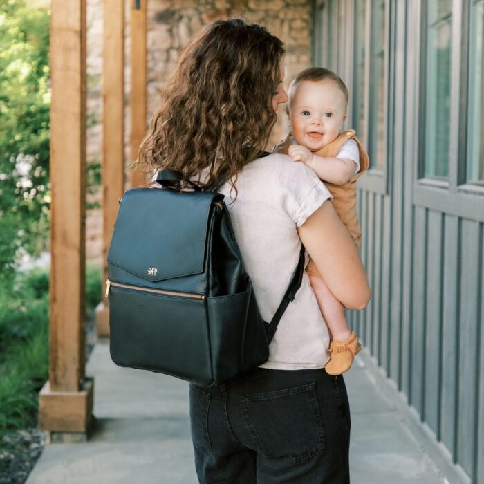 1747460780 freshly picked classic ii diaper bag backpack wipeable vegan leather with changing pad convertible ebony v2.jpg