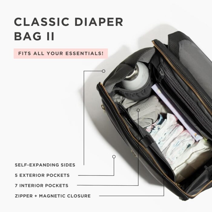1747460785 freshly picked classic ii diaper bag backpack wipeable vegan leather with changing pad convertible ebony v2.jpg