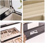 1747461507 qgkyxt gift for women jewelry boxes jewelry box wooden showcase high end modern style simple multi layer high capacity desktop storage box for jewelry new year presents white black.jpg