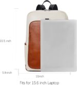 1747461705 bostanten leather laptop backpack for women15.6 inch computer backpack purse college daypack work travel bag beige brown.jpg