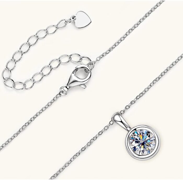 1747462981 classic 2 carat round cut diamond pendant necklace in sterling silver bezel set white diamond diamond jewelry for women.jpg