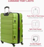 1747469142 swissgear 7366 hardside expandable luggage with spinner wheels green checked large 27 inch.jpg