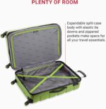 1747469148 swissgear 7366 hardside expandable luggage with spinner wheels green checked large 27 inch.jpg