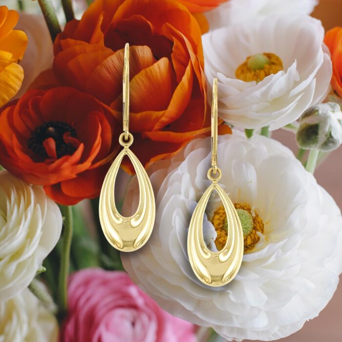 1747470446 lucchetta 14k gold dangle earrings with oval hoop teardrop leverback drop.jpg