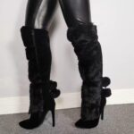 1747474257 frankie hsu fashion designer sexy big size black furry flurffy fuzzy plush faux fur stiletto heels knee high wide calf tall long winter boots for women us4 14.jpg