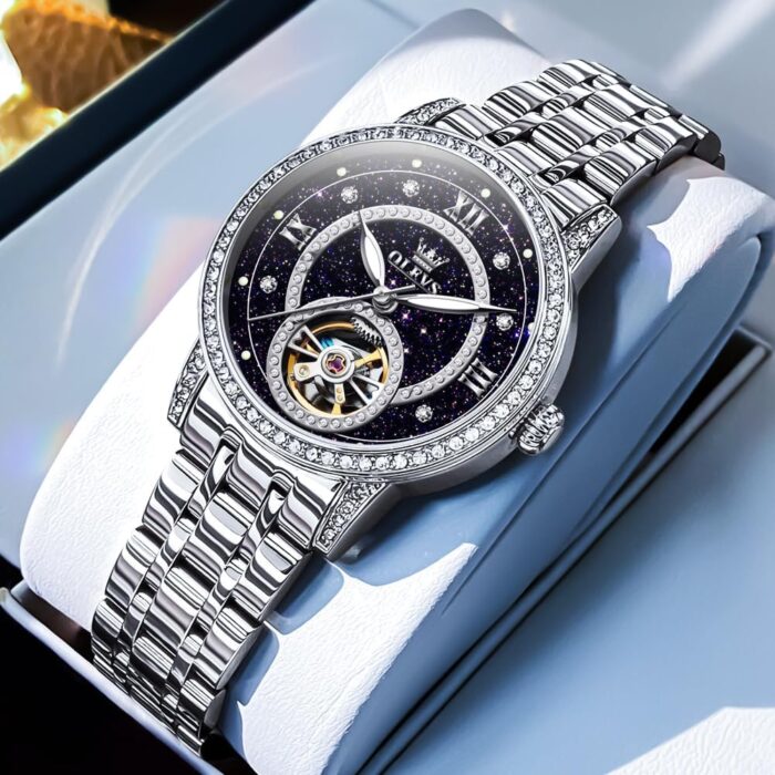 1747477668 olevs automatic womens watches skeleton starry sky ladies watch silver rose gold mechanical luxury business dress diamond luminous waterproof wrist watches watches.jpg