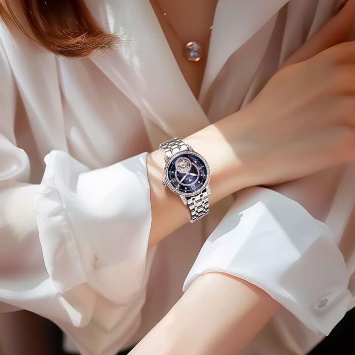 1747477669 olevs automatic womens watches skeleton starry sky ladies watch silver rose gold mechanical luxury business dress diamond luminous waterproof wrist watches watches.jpg