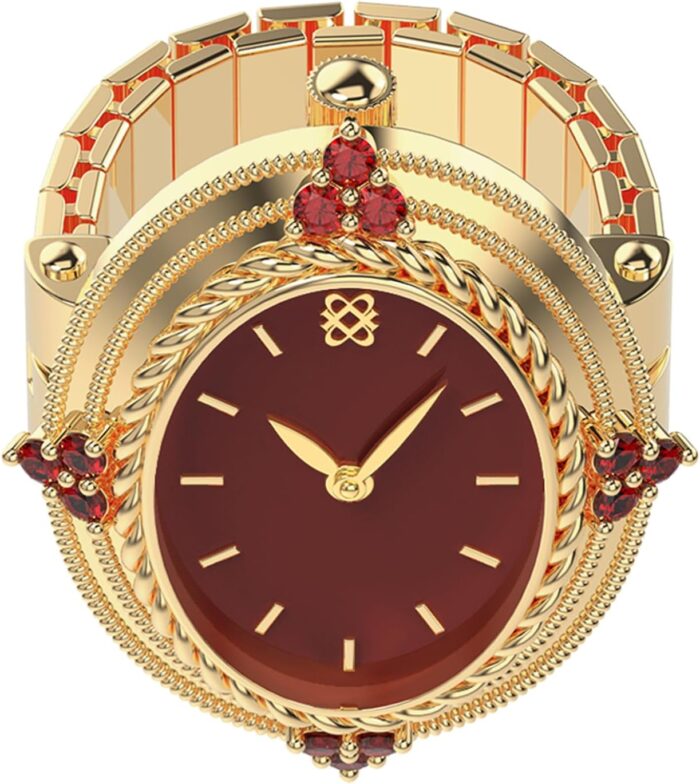 1747481296 pascal victorian revival ring watch for women finger dainty clock ring women quartz stainless steel watch ring with two hand display stretch band fits finger size 0.65 0.78.jpg