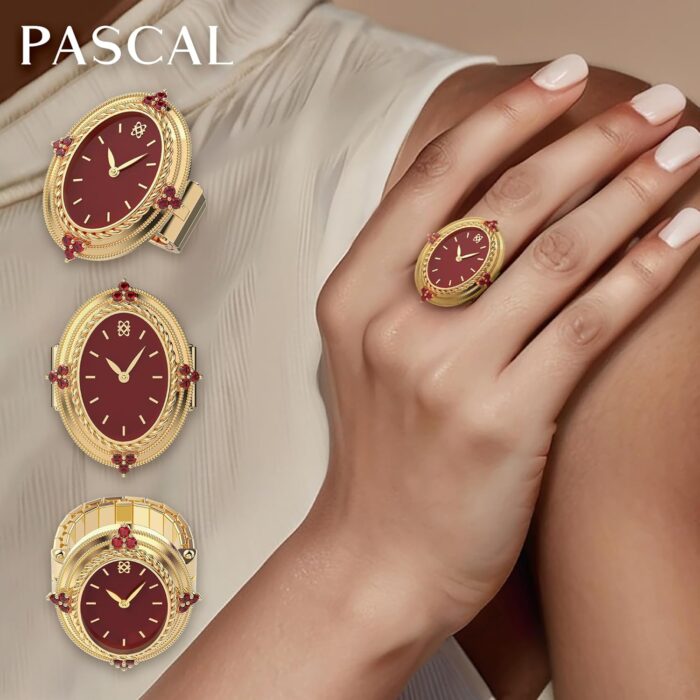 1747481301 pascal victorian revival ring watch for women finger dainty clock ring women quartz stainless steel watch ring with two hand display stretch band fits finger size 0.65 0.78.jpg