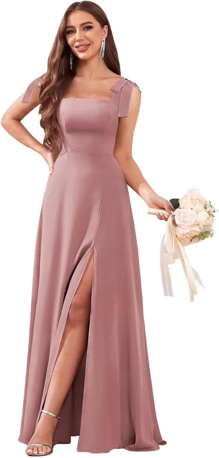 1747485532 womens chiffon bridesmaid dresses with slit long square neck a line formal dress evening gown.jpg