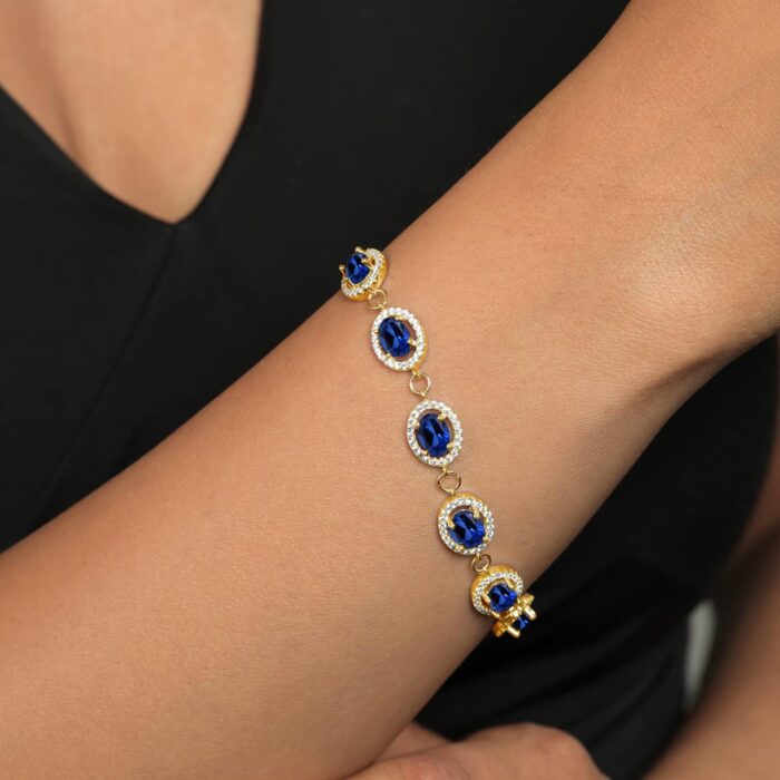 1747489104 gem stone king 18k yellow gold plated silver 7x5mm oval gemstone birthstone tennis bracelet for women size 7.5 inch fine jewelry gifts for her mom women wife.jpg