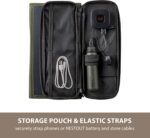 1747491183 elecom nestout portable solar panel dual usb a ports 28w power generation charger for phone camping durable water resistant ripstop nylon foldable lightweight adjustable stands 4 panel.jpg