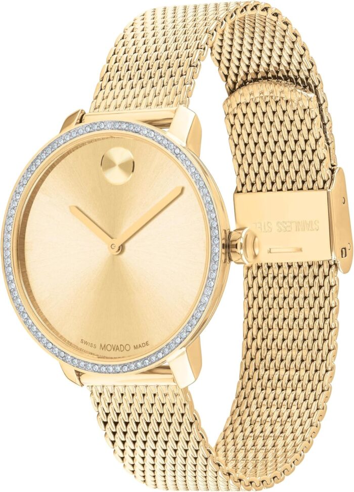 1747495975 movado bold shimmer womens watch swiss quartz movement sparkling crystal bezel mesh bracelet 3 atm water resistance luxury fashion timepiece for her 34mm.jpg