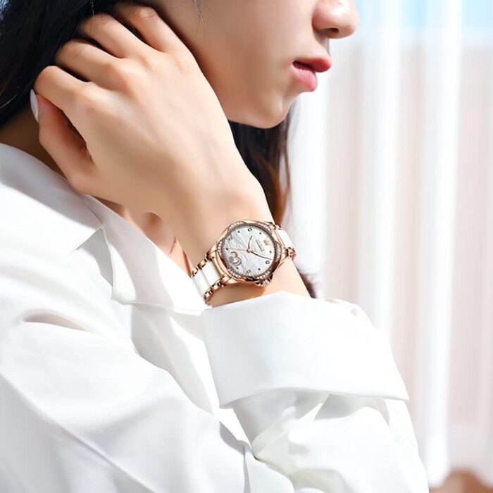 1747499913 olevs women automatic mechanical watches self winding rose gold two tone ceramic strap diamond love heart dial fashion elegant dress ladies wrist watches waterproof luminous.jpg