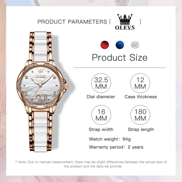 1747499916 olevs women automatic mechanical watches self winding rose gold two tone ceramic strap diamond love heart dial fashion elegant dress ladies wrist watches waterproof luminous.jpg