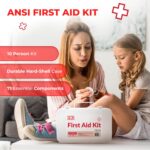 1747505972 fully stocked first aid kit with mylar rescue tent sleeping bag cpr mask survival gear camping essentials travel first aid kit emergency supplies medical supplies – black.jpg