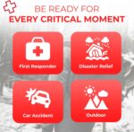 1747505976 fully stocked first aid kit with mylar rescue tent sleeping bag cpr mask survival gear camping essentials travel first aid kit emergency supplies medical supplies – black.jpg