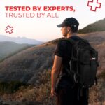 1747505978 fully stocked first aid kit with mylar rescue tent sleeping bag cpr mask survival gear camping essentials travel first aid kit emergency supplies medical supplies – black.jpg