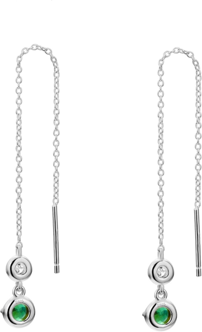 1747507556 18k whiteyellow gold plated silver long drop earring with 0.640.66 tcw lab grown emerald0.70 tcw moissanitelab grown diamond earring for women gift for her jewelry for women.jpg