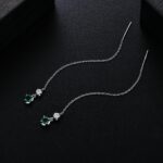 1747507563 18k whiteyellow gold plated silver long drop earring with 0.640.66 tcw lab grown emerald0.70 tcw moissanitelab grown diamond earring for women gift for her jewelry for women.jpg