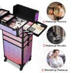 1747509617 byootique rolling makeup train case on wheels 4in1 cosmetology profesional travel cosmetic bag lockable organizer box for hairstylist artist nail beauty salon barbermermaid pink.jpg