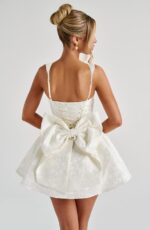 1747511817 jacquard satin homecoming dresses 2025 with bow a line spaghetti straps formal evening gown.jpg