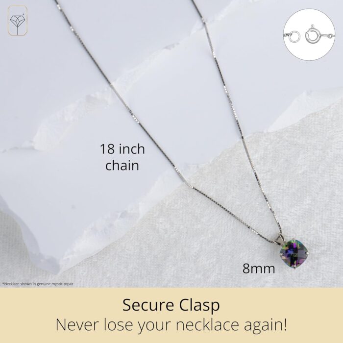 1747514904 amazon essentials 14k gold 8mm gemstone pendant necklace for women with 18 inch box chain previously amazon collection.jpg