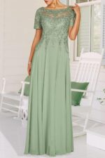 1747515506 short sleeves formal mother of the bride dress for women chiffon lace appliques mother of the groom gown for mom.jpg