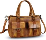1747519680 genuine leather satchel purse for women retro cowhide handmade top handle shoulder handbag designer crossbody bag purse.jpg