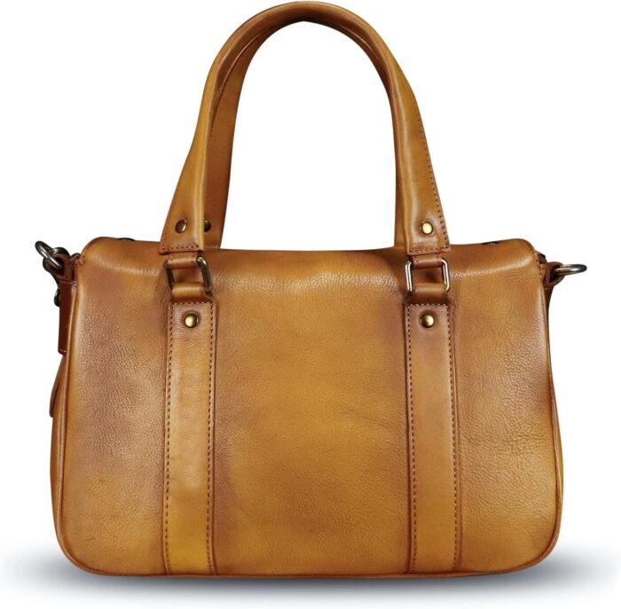 1747519682 genuine leather satchel purse for women retro cowhide handmade top handle shoulder handbag designer crossbody bag purse.jpg