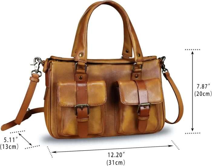 1747519683 genuine leather satchel purse for women retro cowhide handmade top handle shoulder handbag designer crossbody bag purse.jpg