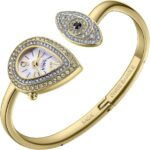 1747522000 saga angels eye womens luxury cuff bracelet watch swiss ronda quartz movement teardrop shaped dial 30m water resistant 316l stainless steel bracelet with 129 danube crystals.jpg
