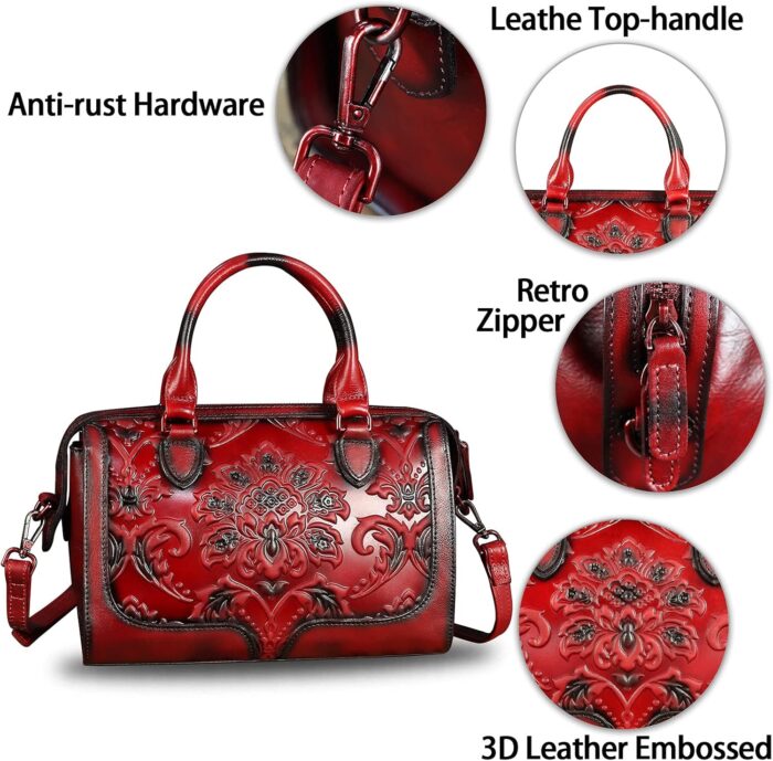 1747530684 genuine leather top handle handbag for women handmade vintage satchel retro cowhide crossbody handbags purse hobo bags.jpg