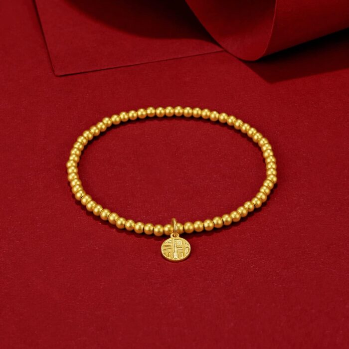 1747533229 24k solid gold bracelet for women real pure gold jewelry dainty fortune gold coin plate gold bead bracelet for men girlfriend.jpg