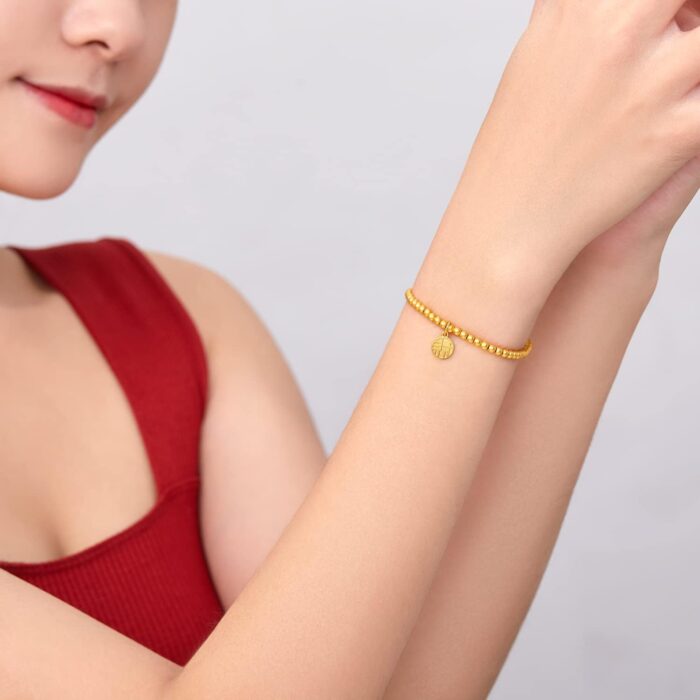 1747533231 24k solid gold bracelet for women real pure gold jewelry dainty fortune gold coin plate gold bead bracelet for men girlfriend.jpg