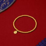 1747533232 24k solid gold bracelet for women real pure gold jewelry dainty fortune gold coin plate gold bead bracelet for men girlfriend.jpg