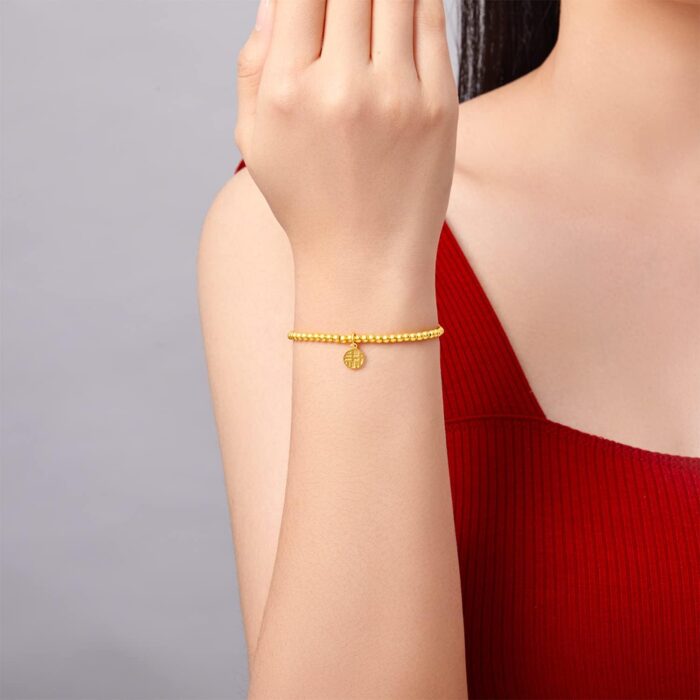 1747533235 24k solid gold bracelet for women real pure gold jewelry dainty fortune gold coin plate gold bead bracelet for men girlfriend.jpg