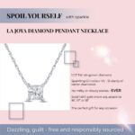 1747540579 princess cut solitaire diamond necklace real 14k white gold gh vssi floating 12 carat lab grown diamond pendant necklace for women sparkly diamond jewelry for women.jpg