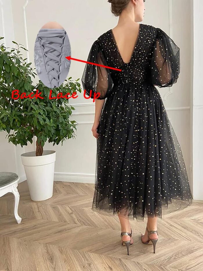 1747544855 sparkle starry tulle prom dresses puffy sleeve evening gowns slit formal party dress with pockets tea length.jpg