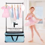 1747546748 dance bag with garment rack omidel 29 rolling dance competition duffle bag with garment rack silent wheels collapsible dance suitcase for dance competition shows recitals travel.jpg