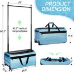 1747546749 dance bag with garment rack omidel 29 rolling dance competition duffle bag with garment rack silent wheels collapsible dance suitcase for dance competition shows recitals travel.jpg