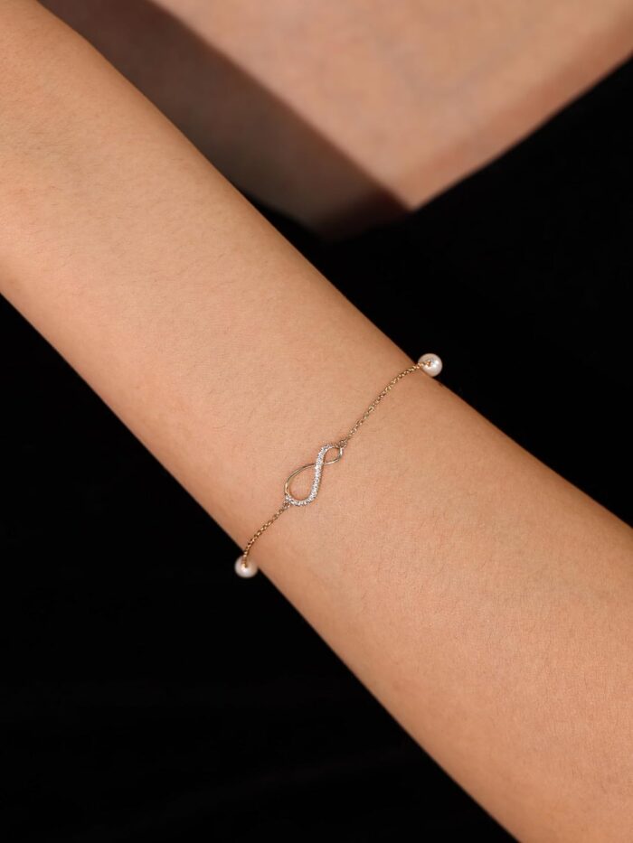 1747547909 fancime 14k real solid yellow gold infinity bracelet with 4mm freshwater pearls luxury cubic zircon link bracelet fine jewelry for women wife 6.71.2 extender 1.5g.jpg