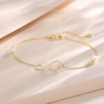 1747547910 fancime 14k real solid yellow gold infinity bracelet with 4mm freshwater pearls luxury cubic zircon link bracelet fine jewelry for women wife 6.71.2 extender 1.5g.jpg