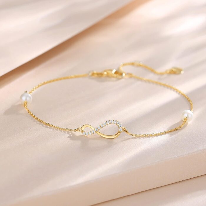 1747547910 fancime 14k real solid yellow gold infinity bracelet with 4mm freshwater pearls luxury cubic zircon link bracelet fine jewelry for women wife 6.71.2 extender 1.5g.jpg