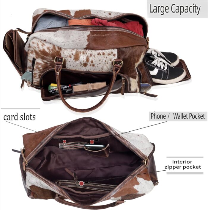 1747550426 cowhide duffel bag large size unisex travel bag brown leather shoe duffel for mens and womens duffel style 2.jpg