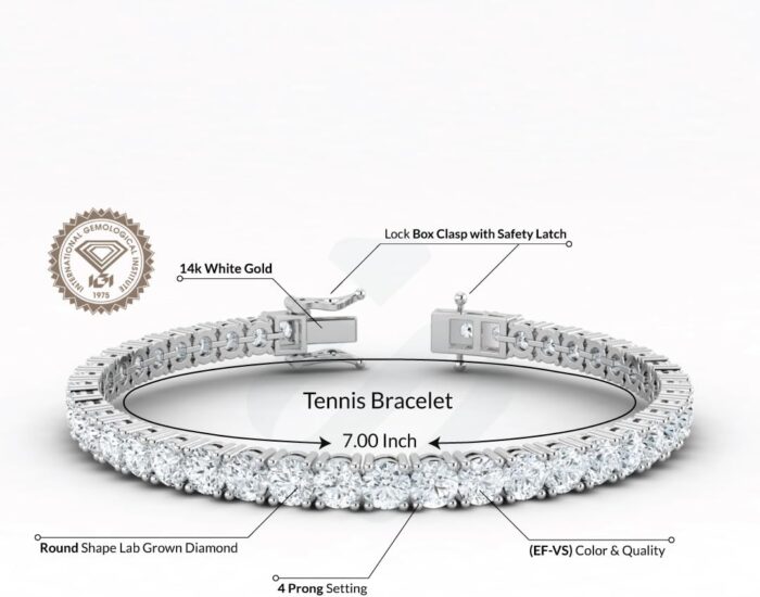 1747555227 3.00 10.00 carat igi certified lab grown diamond tennis bracelet for women 14k solid white gold prong setting push safety lock clasp round cut jewelry size 7 e f color vs1 vs2 clarity.jpg
