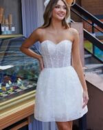 1747555839 short wedding dresses for bride 2025 lace appliques tulle bride dress with sleeve he1082b009.jpg