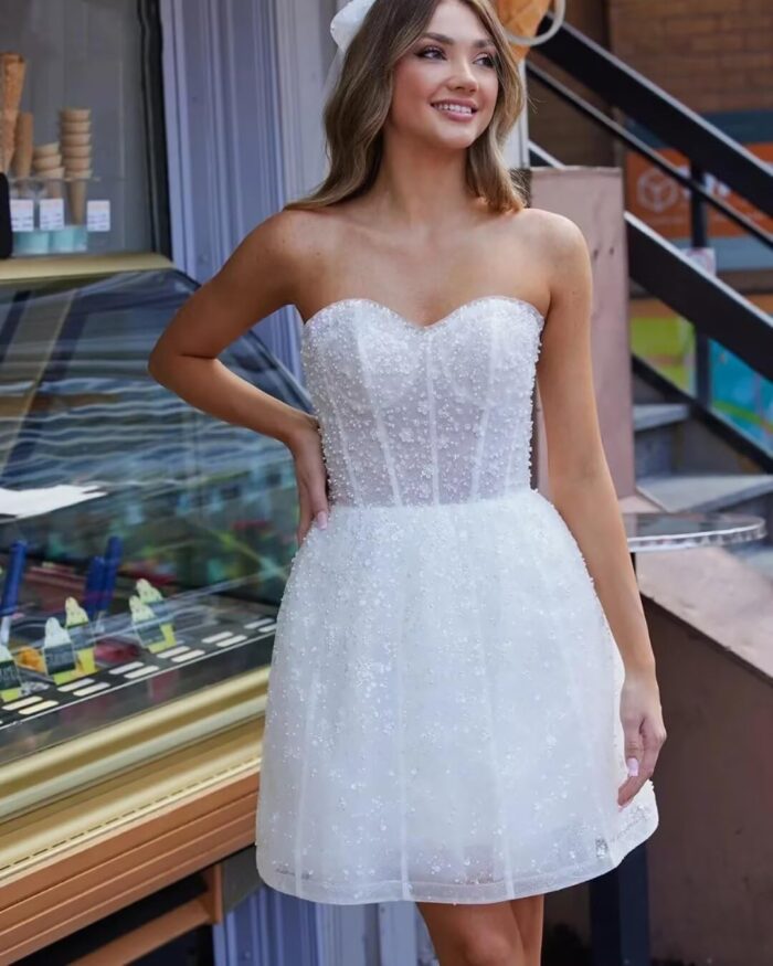 1747555839 short wedding dresses for bride 2025 lace appliques tulle bride dress with sleeve he1082b009.jpg
