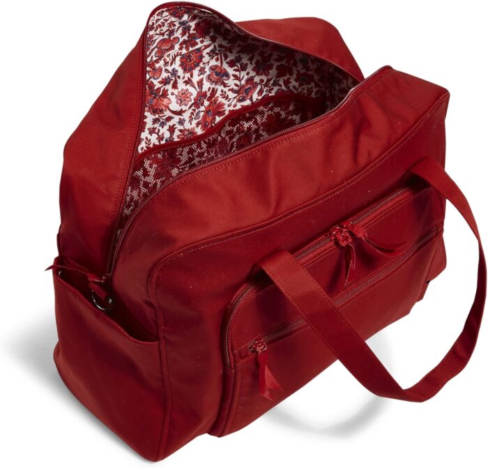 1747556304 vera bradley womens cotton weekender travel bag cardinal red recycled cotton one size.jpg